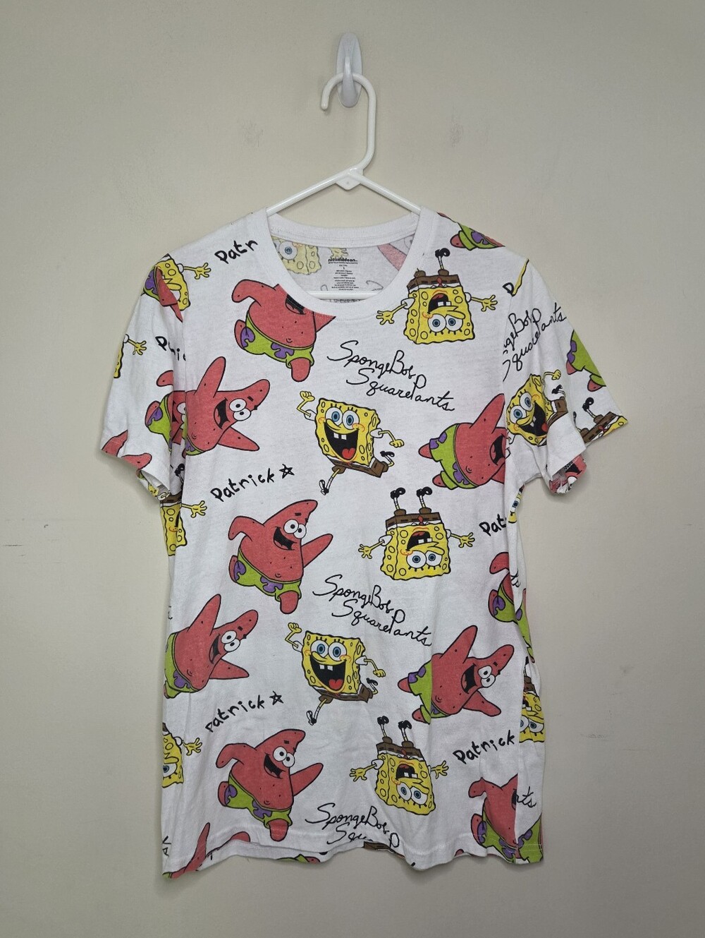 Men's Nickelodeon Spongebob Squarepants T-Shirt Sz Large